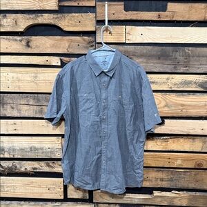 Kuhl Mens Karib Stripe Short Sleeve Button Down Shirt in Storm‎ Size XXL